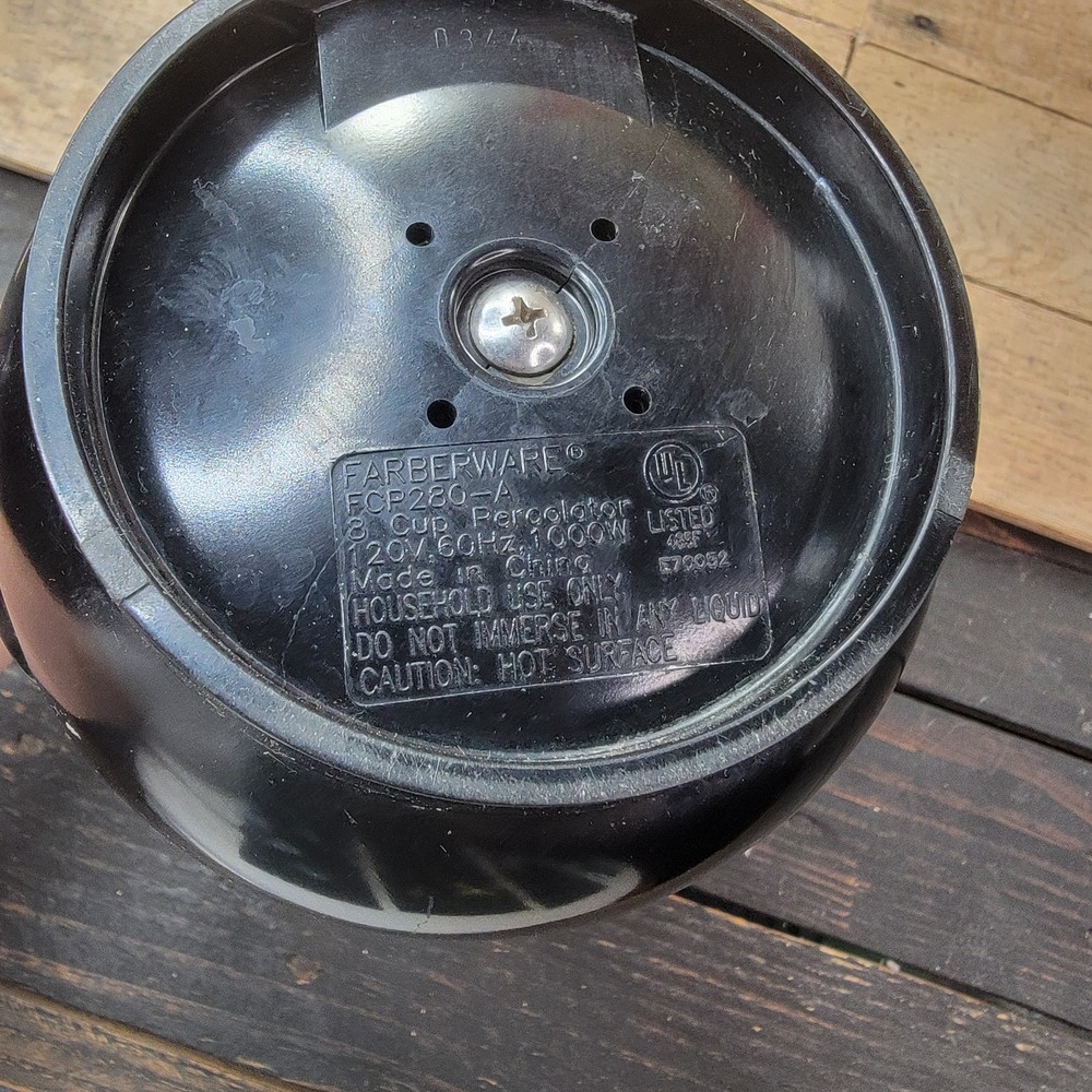 Vintage Farberware Superfast FCP280-A Automatic 2-8 Cup Coffee Percolator Tested