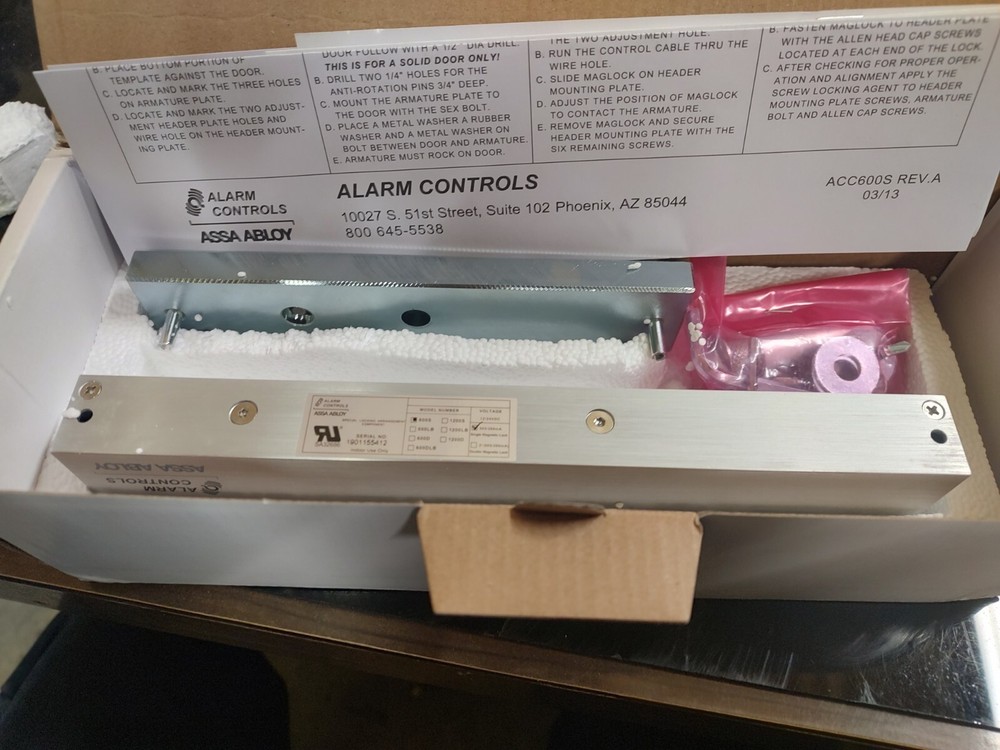 Alarm Controls 600S Single Door Electromagnetic Lock