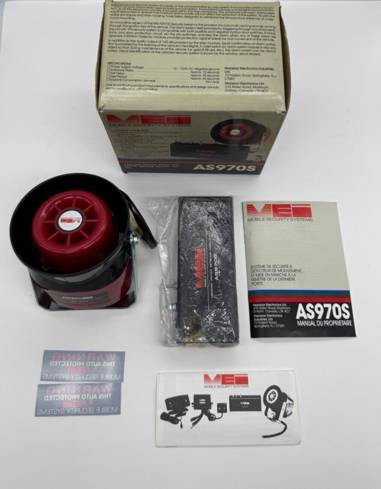 MEI MOBILE SECURITY SYSTEMS AS970S