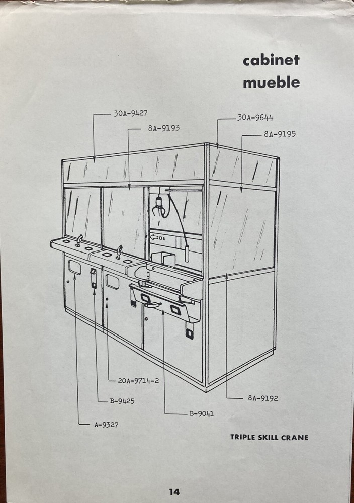 Sonic Skill Crane Claw Game Manual
