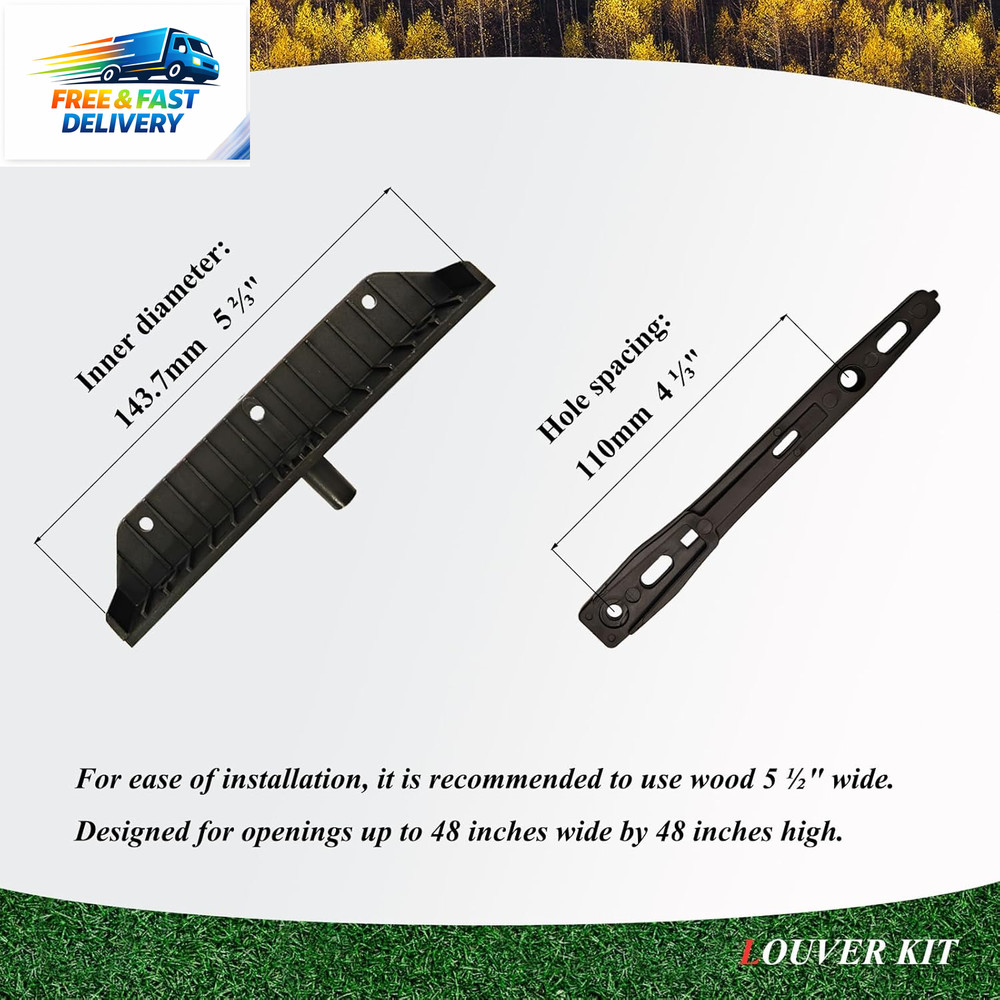 Louver Bracket Kit, Deck Sunblind System, Shutters Hardware System for Windows G