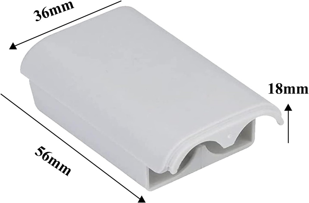 2 Pcs Battery Pack Cover for Xbox360 Wireless Controller, Replacement Battery...