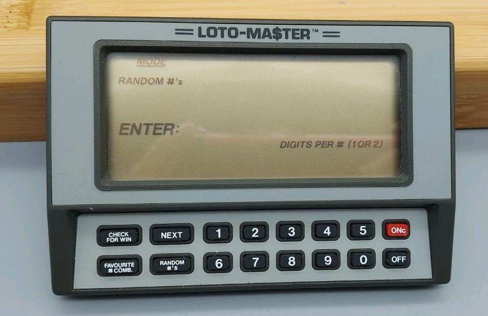 RARE  Loto-master Lottery Computer 1985 Works