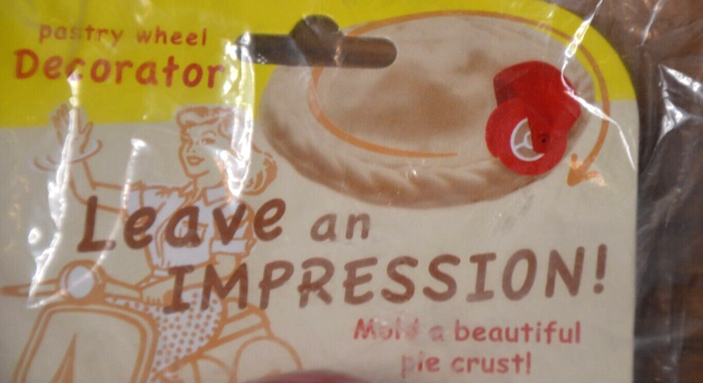 Pastry Wheel DECORATOR Talisman Designs Leave an impression -- pie crusts