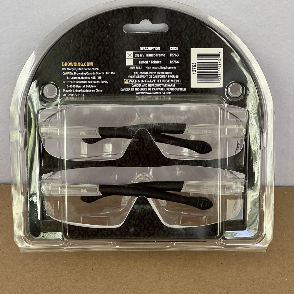 Browning Shooters Flex Glasses- Clear - Two Pack