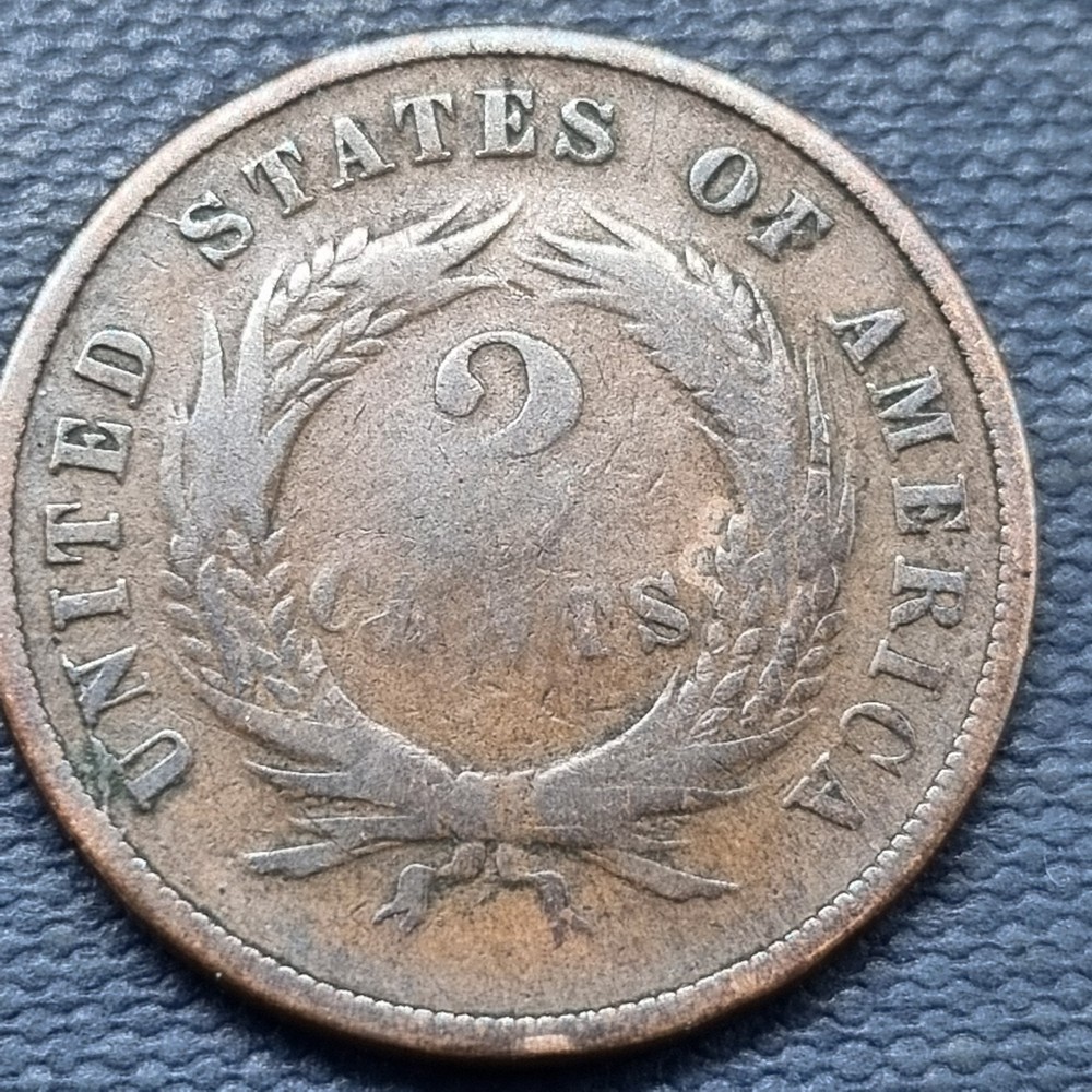 1867 Two Cent Piece 2c Better Grade #100392