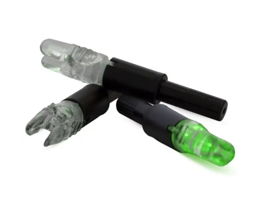 Archery Thunderglo Illuminated Universal Nocks GREEN 3 Pack - 3464