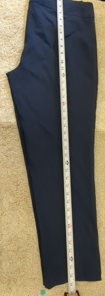 Jm Collection Studded Pull-on Pants Intrepid Blue SZ PXL