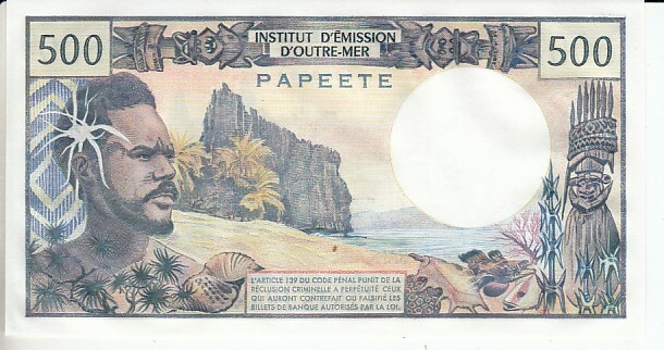Tahiti 500 Franc Mint Condition