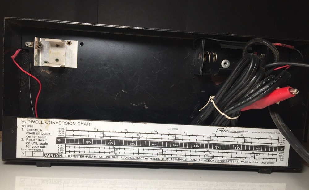 Vintage Sun Inductive Diagnostic Analyzer CP7670 Untested As-Is