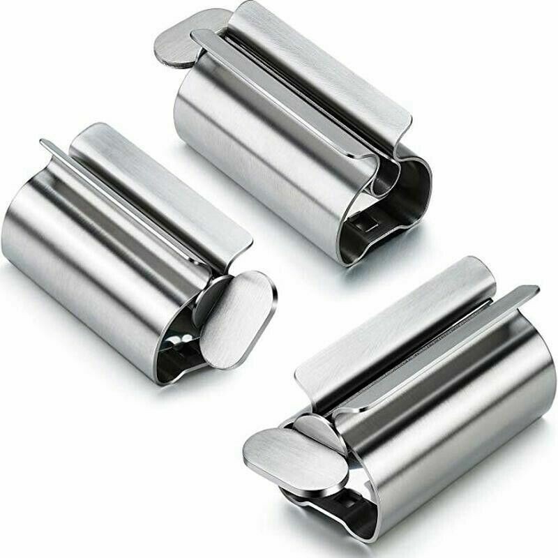NEW Stainless Steel Rolling Toothpaste Squeezer Dispenser Squeeze TOOLS