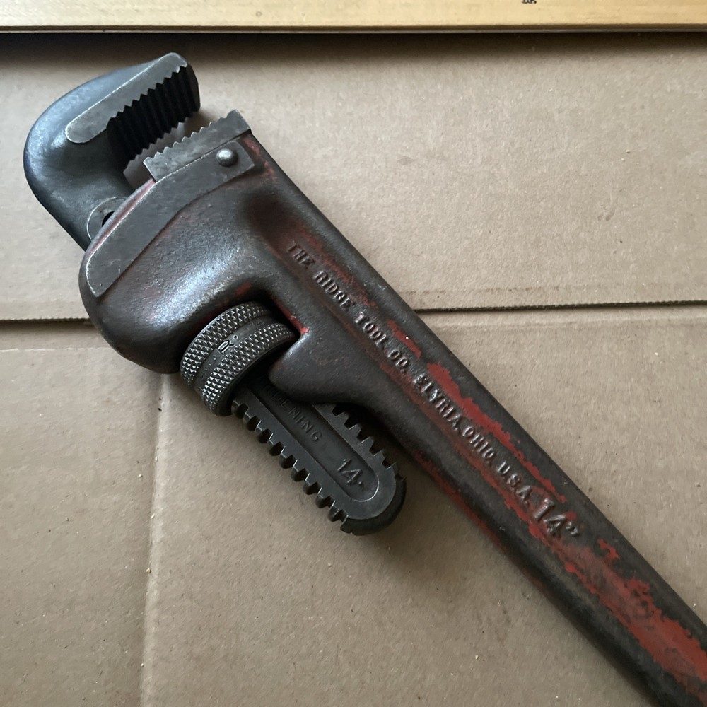 Ridgid Pipe wrench 14" heavy duty preowned
