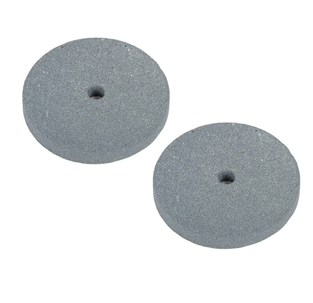 2 PC 6" Emory Style Grinding Stone Wheel For Bench Grinders - 3/4" Thick (Fine)