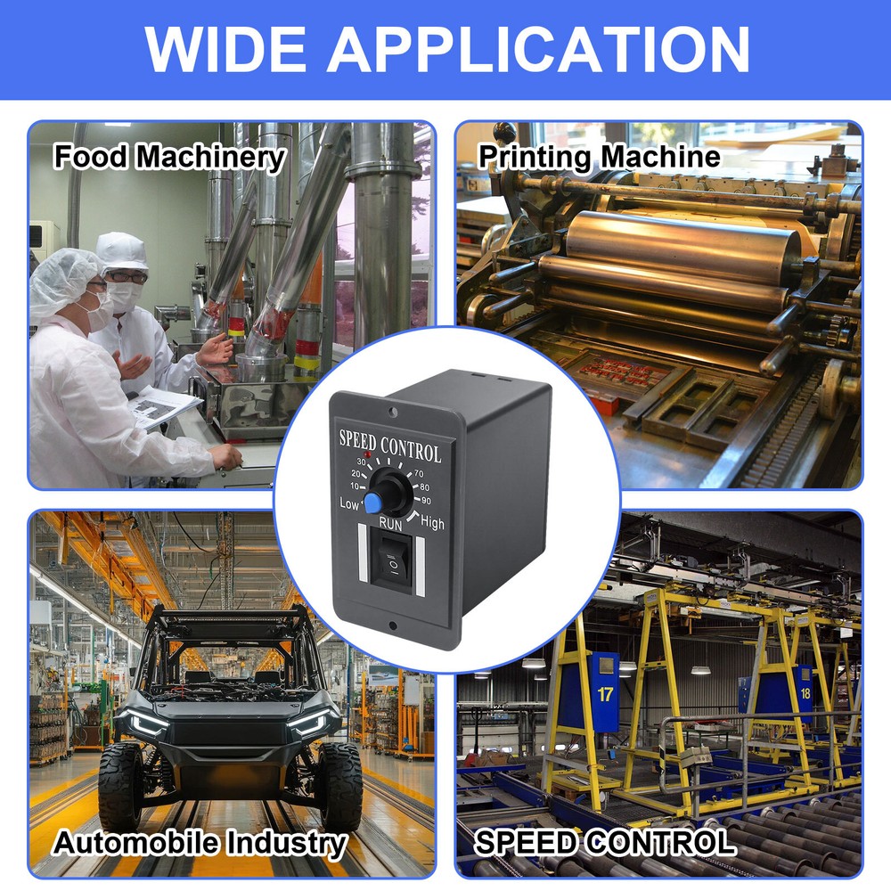 DC 10-60V 6A PWM DC Motor Speed Controller Reversible Switch Regulator Switch