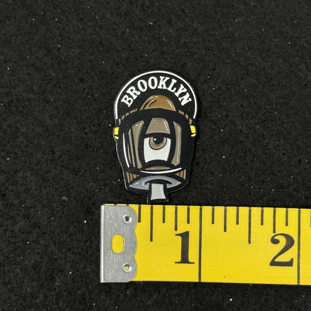Blue Hat Spray Paint Nozzle Graphic Pin
