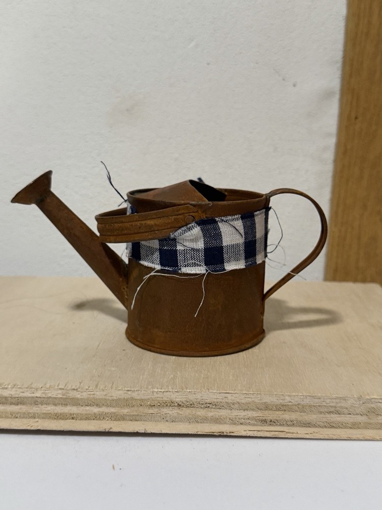 Mini Rusty Watering Can Cute Farm Decor