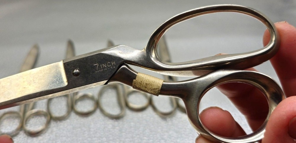 Vintage Shears Scissors Solingen Tailor Shears Wasa & Graef & Schmidt 5 Pieces