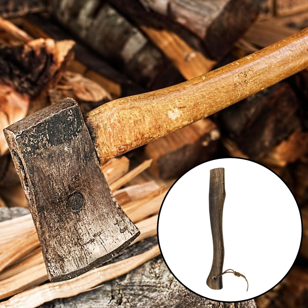 Wood Replacement Handle for Camp Axe Wooden Axe Handle Hatchet Handle with Woode