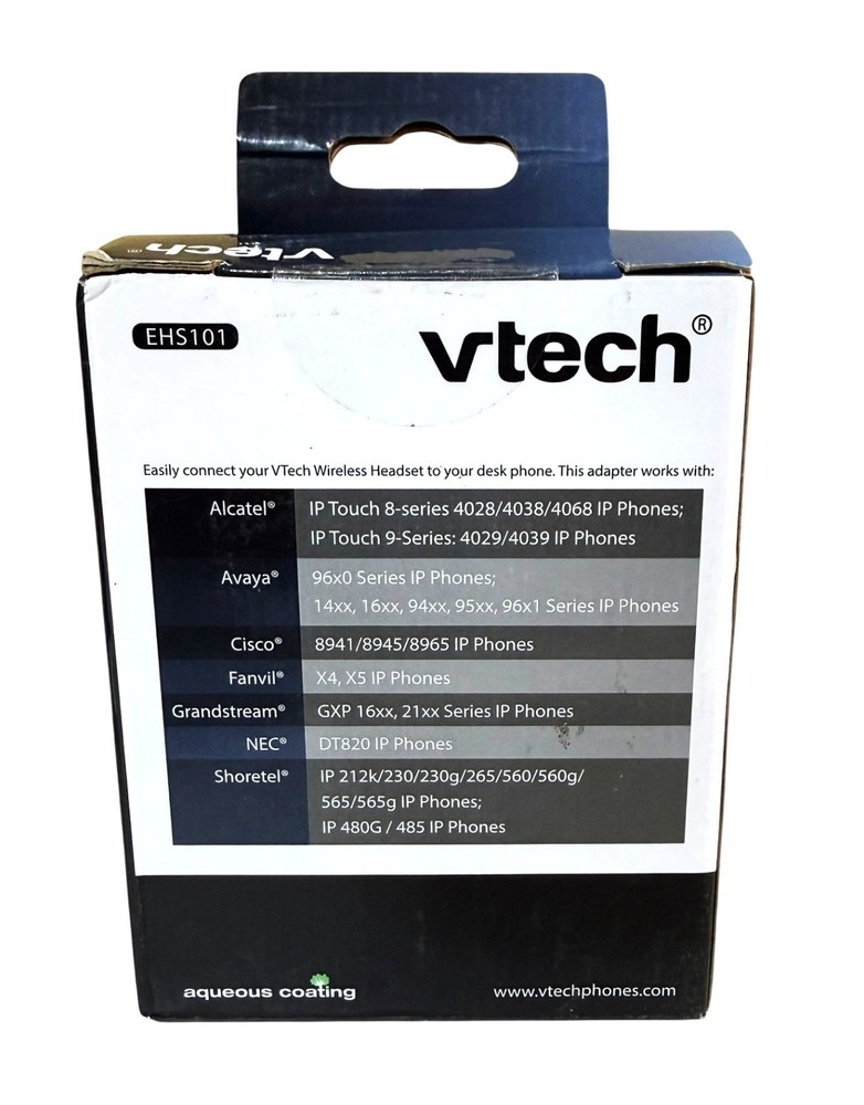 Vtech Wireless Headset Adapter EHS101 Shortel Avaya Cisco Fanvil