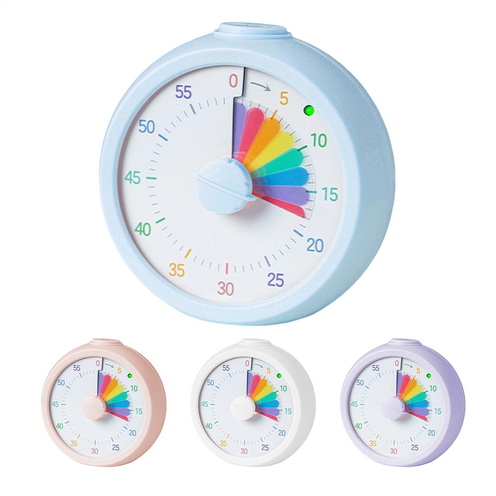 1x Visual Timer 60 Minute Countdown Timer for Kids and Adults Silent Timer
