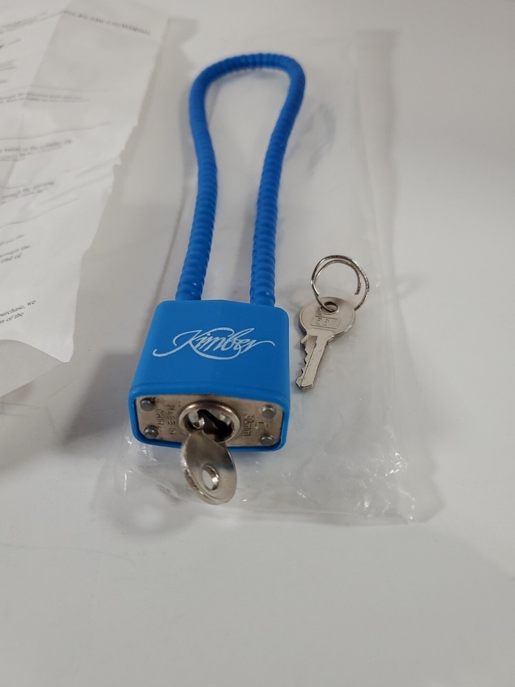 Kimber Blue Cable Gun Lock w/ 2 Keys