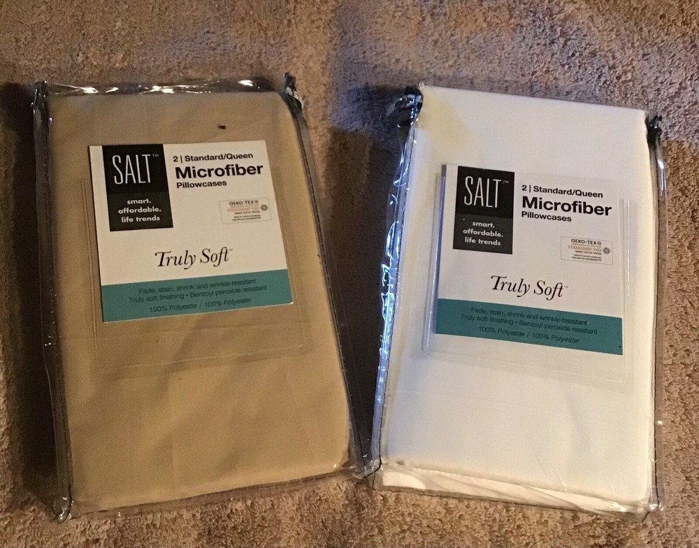 Pillowcases Queen/standard Microfiber SALT Lot
