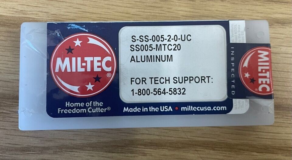Miltec 10pc S-SS-005-2-0-UC Mil-Tec Square Milling Inserts