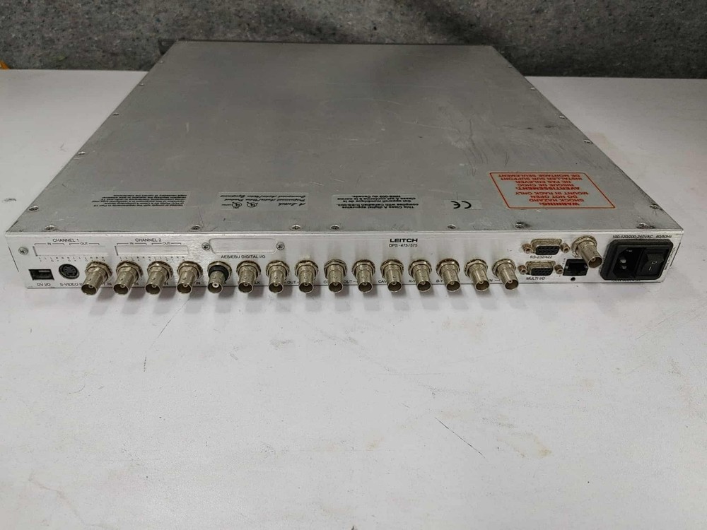 LEITCH DPS-575 9 DIGITAL MULTI CHANNEL PROCESSING SDI SYNCHRONIZER w PAL Option