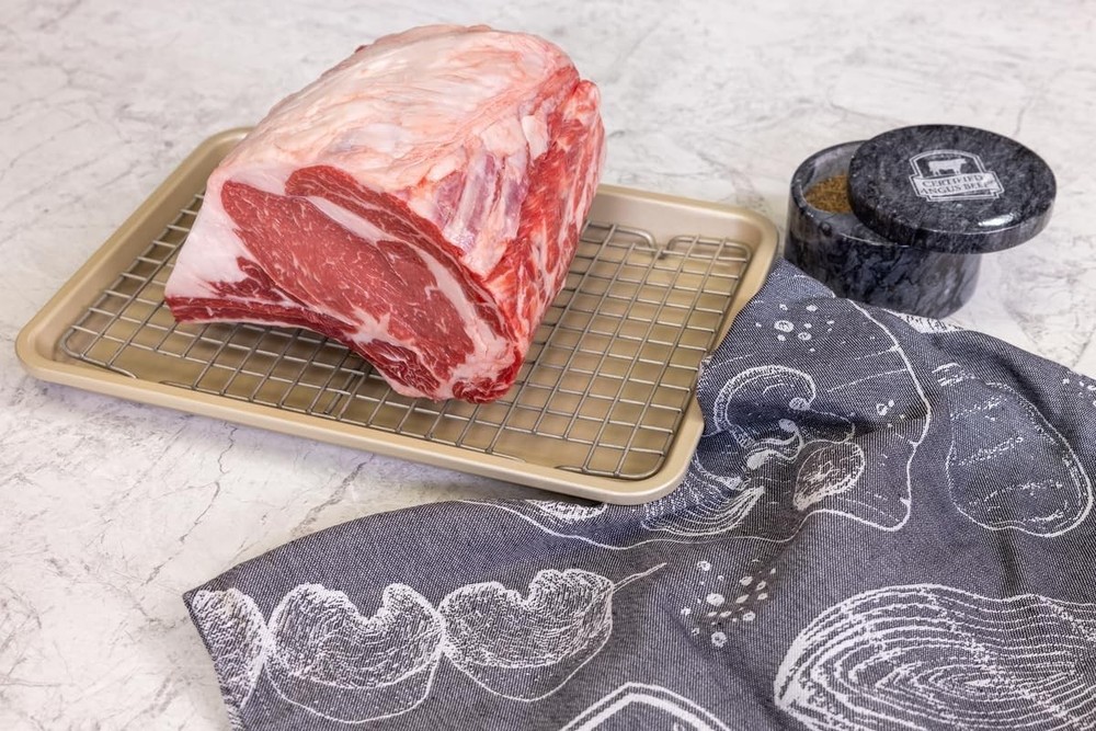 Roasting Pan W/ Wire Rack – Heavy-Duty Non-Stick Perfect Reverse Searing