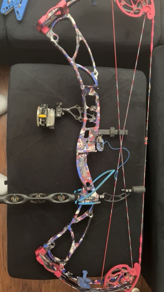 ObSession Bows K-34 Multicolor Target Compound Bow Right Hand Aluminum w/ Access