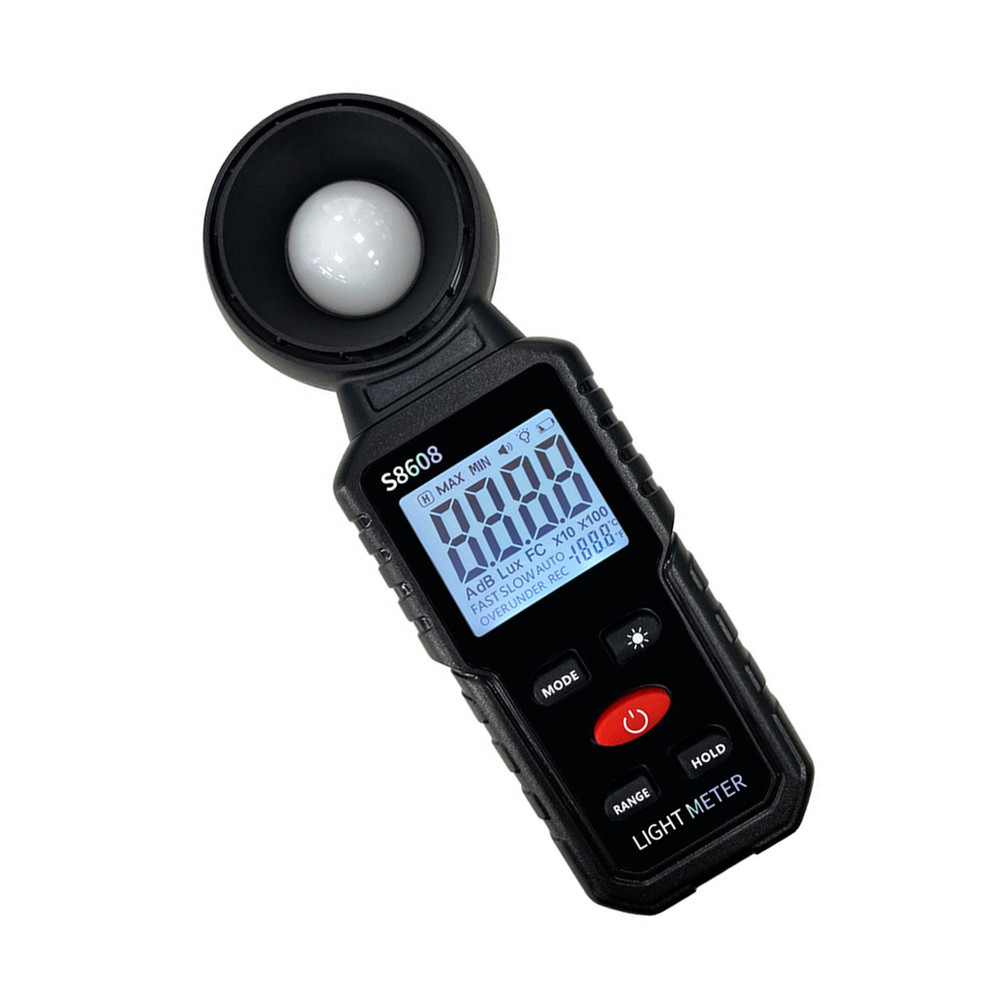 S8608 Digital Lux Meter Backlit Screen High Sensitivity Sensor Reliable