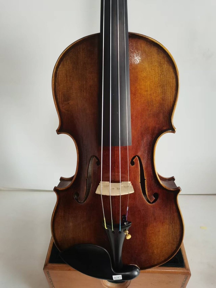Master 4/4 violin Stradi model Solid flamed maple back spruce top 0282