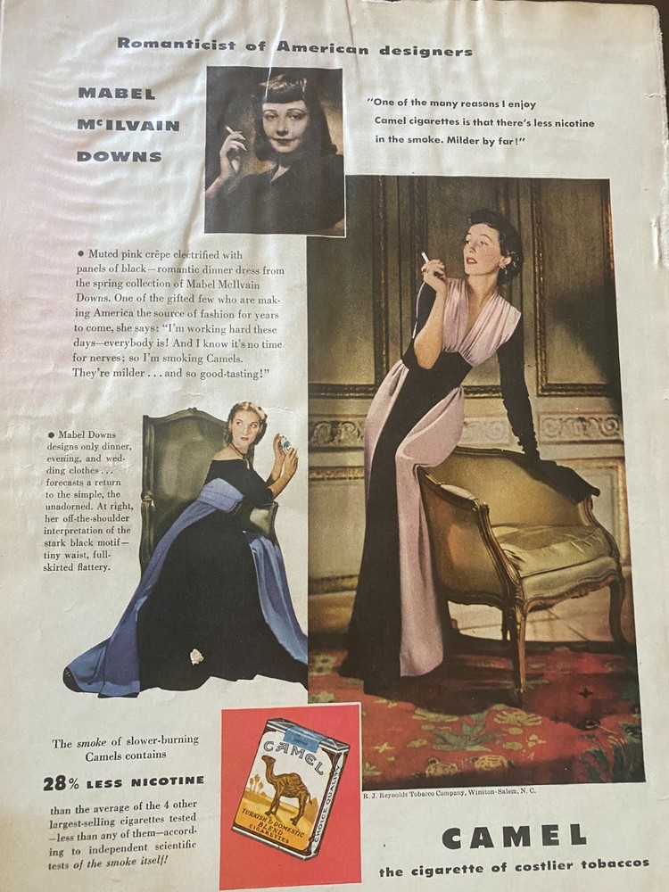 Camel Cigarettes, Full Page Vintage Print Ad, aa