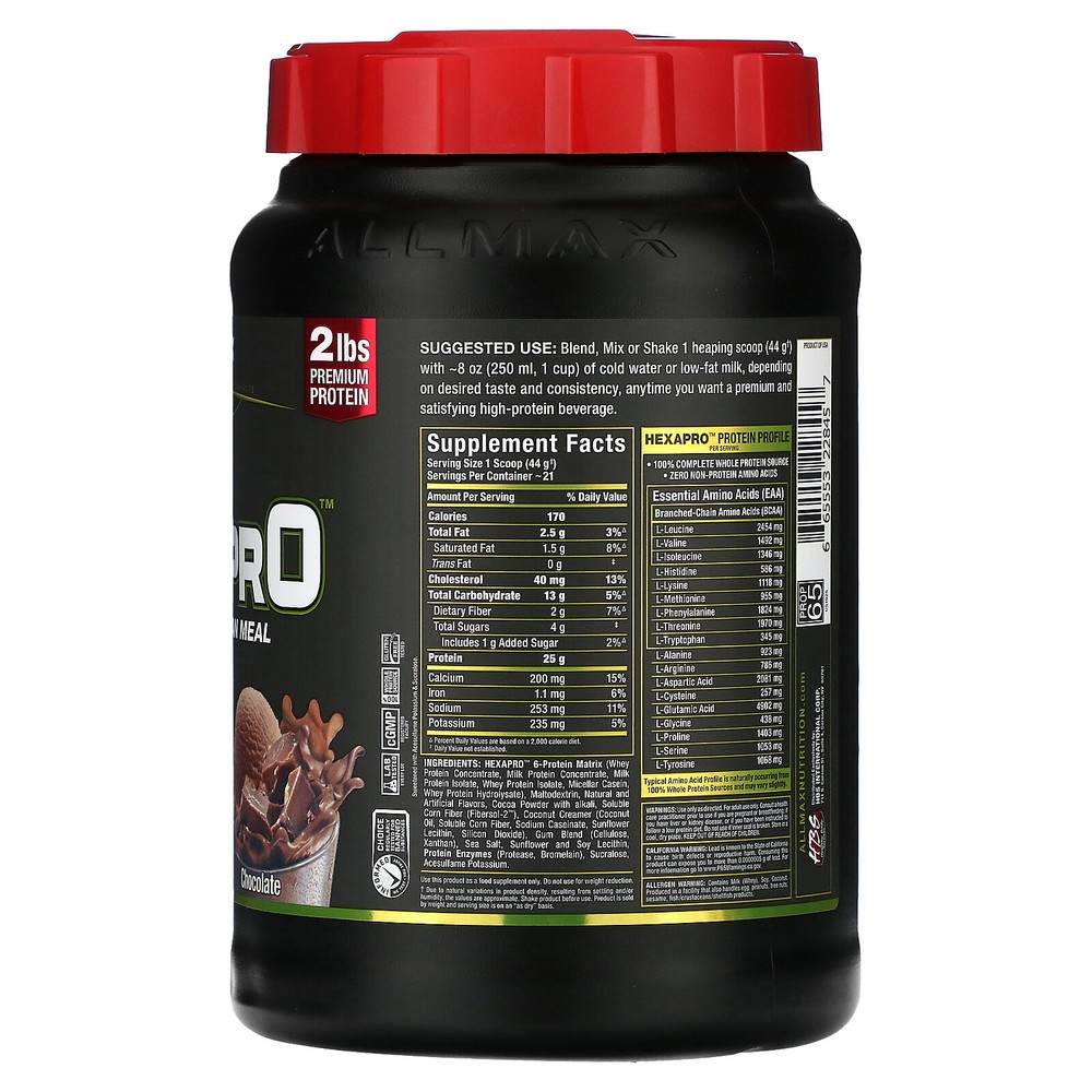 Hexapro™, High-Protein Lean Meal, Chocolate, 2 lbs (907 g)