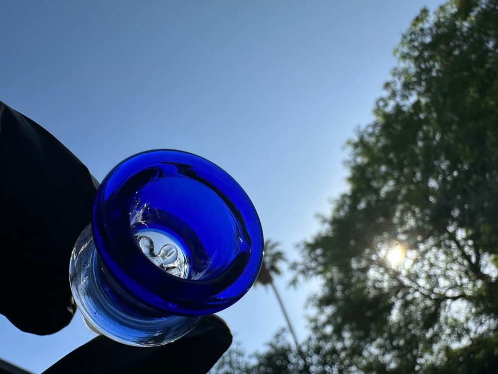 Phoenix Star 18mm Thick Glass Bowl clear Blue W/ Filter Screen 🔥🎆💨🌟💥🚀🪐