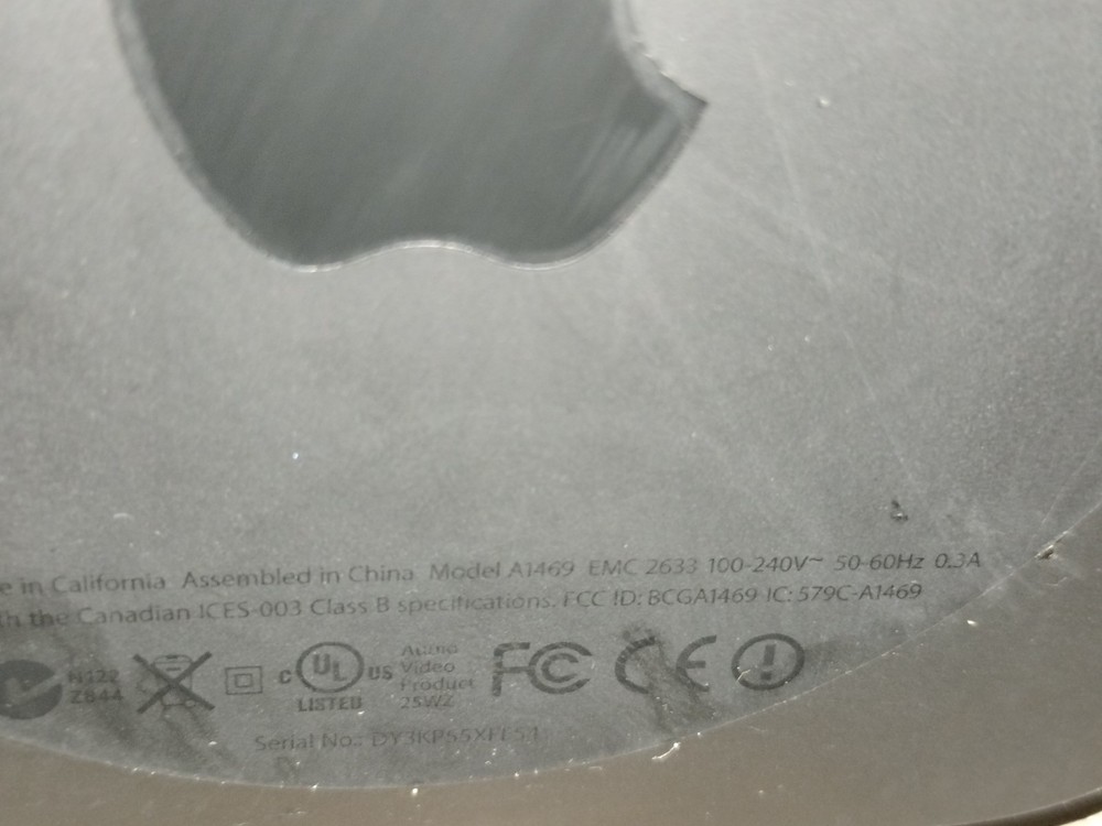 Apple TV 3rd Generation Model A1469 W/ Power Cable