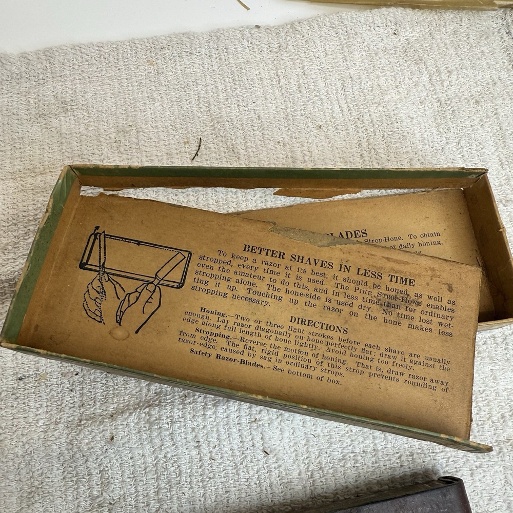 Pike RAZOR STROP HONE SHARPENING STONE IN ORIGINAL BOX