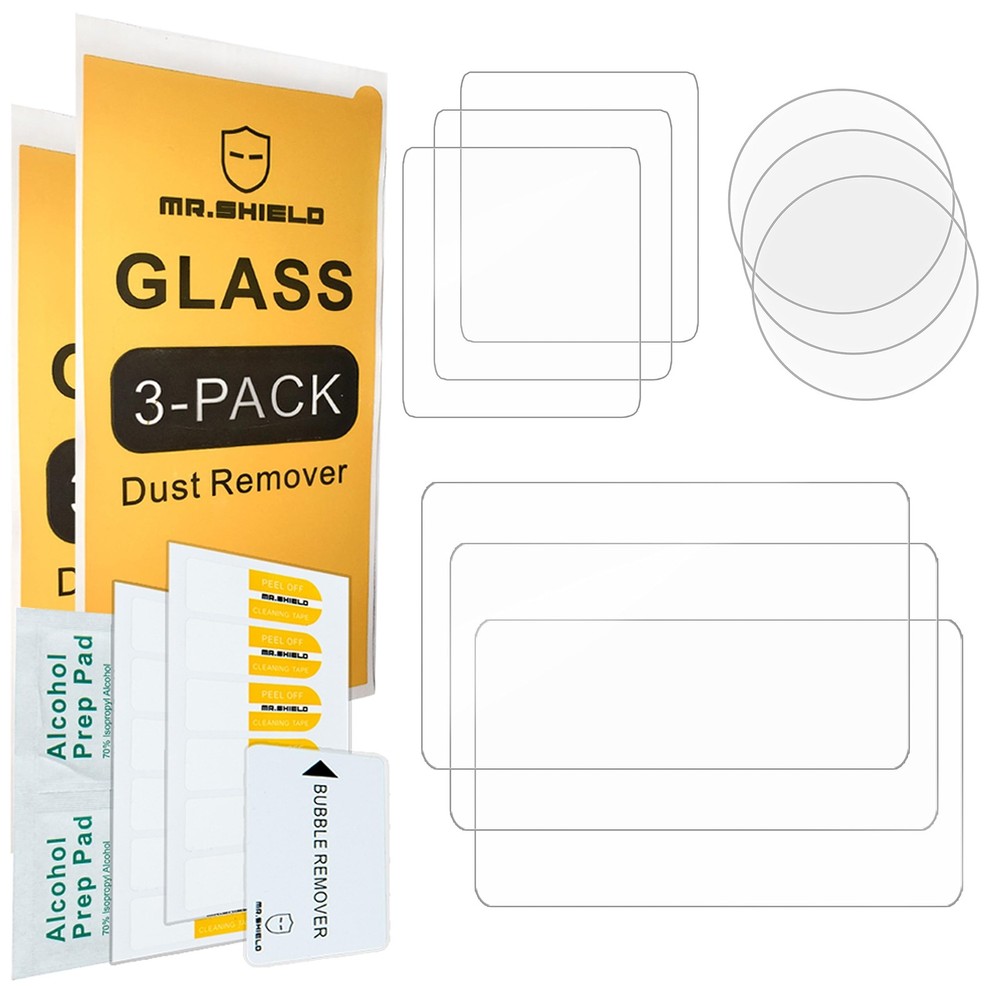 Mr.Shield [Back+Lens+Front] 3-Pack [9 Pcs] Screen Protector For DJI clear