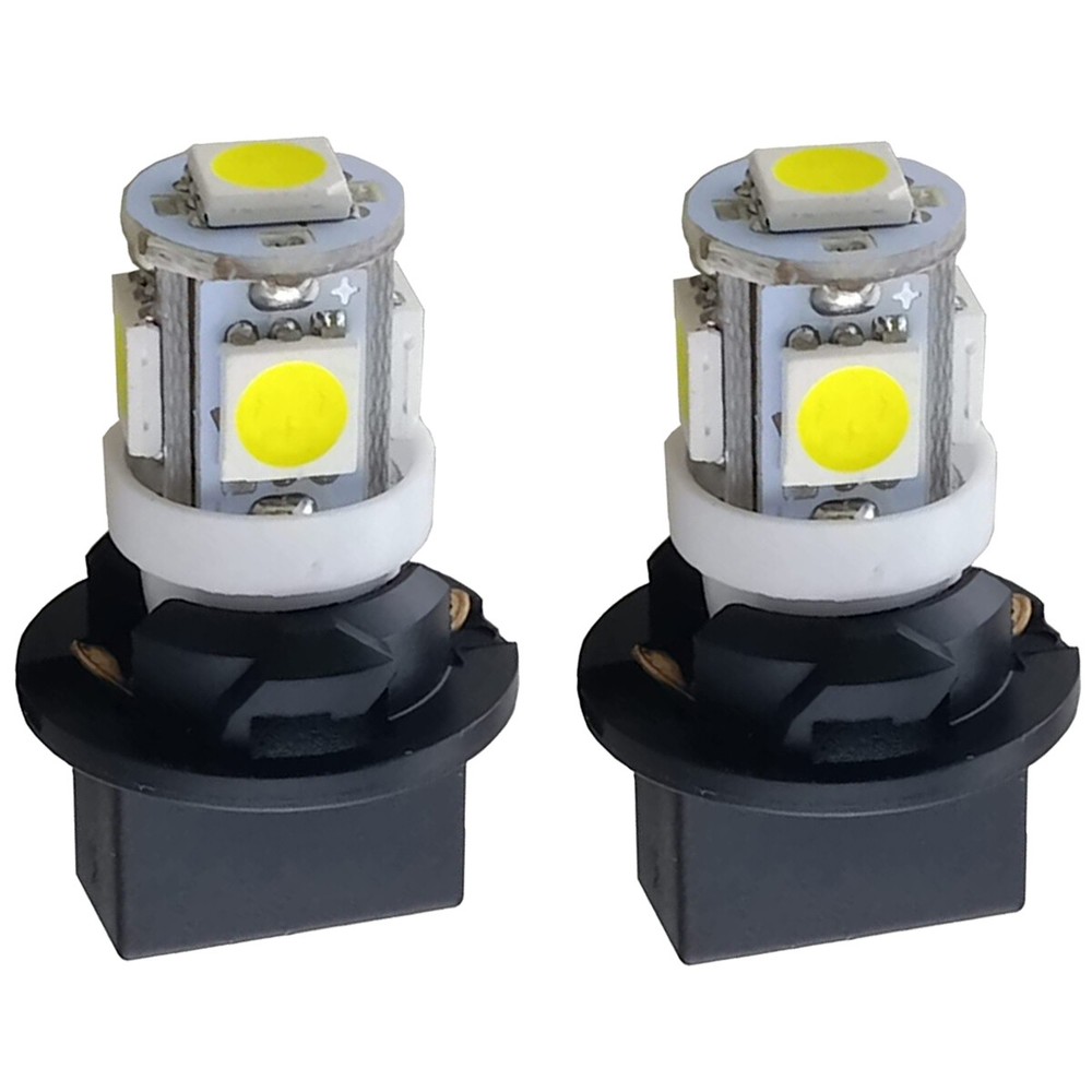 2Pcs PC579CP Instrument Panel Courtesy Light LED Bulbs + Socket for Electrical