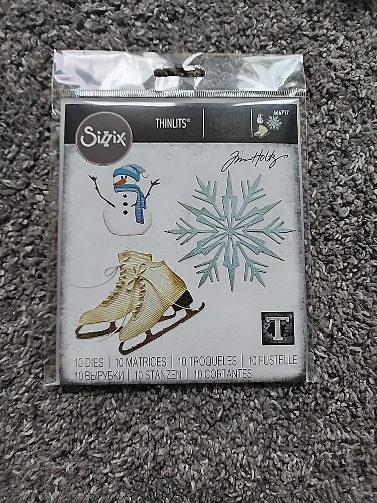 Tim Holtz Sizzix Thinlits, Vault Winter Wishes