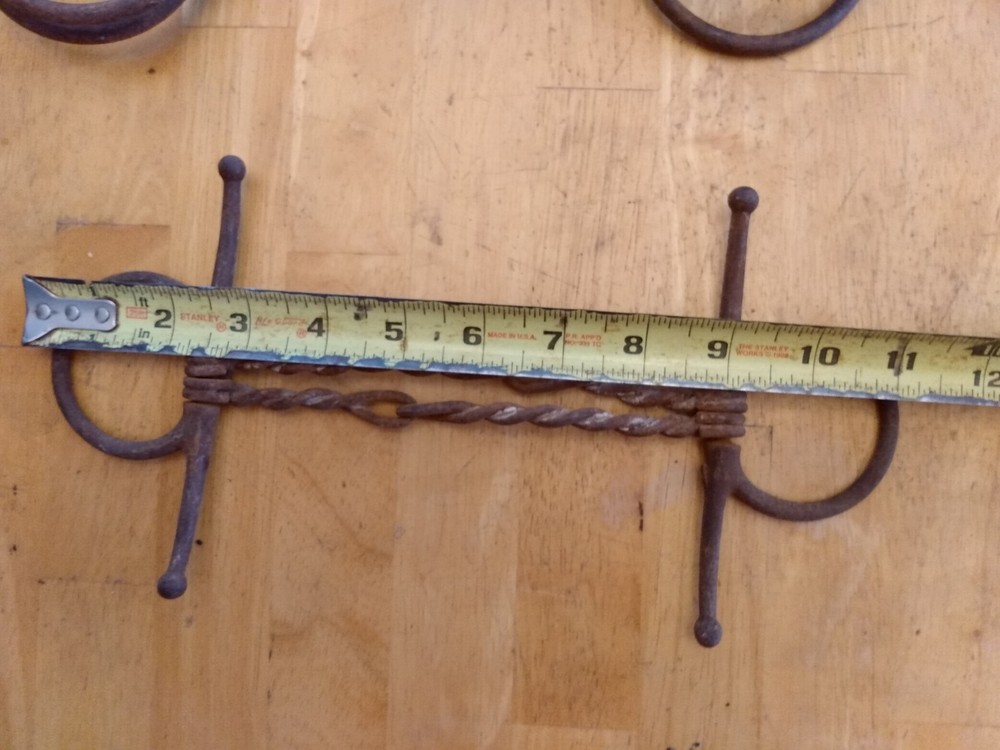 2 Vintage Twisted Wire Horse Bits