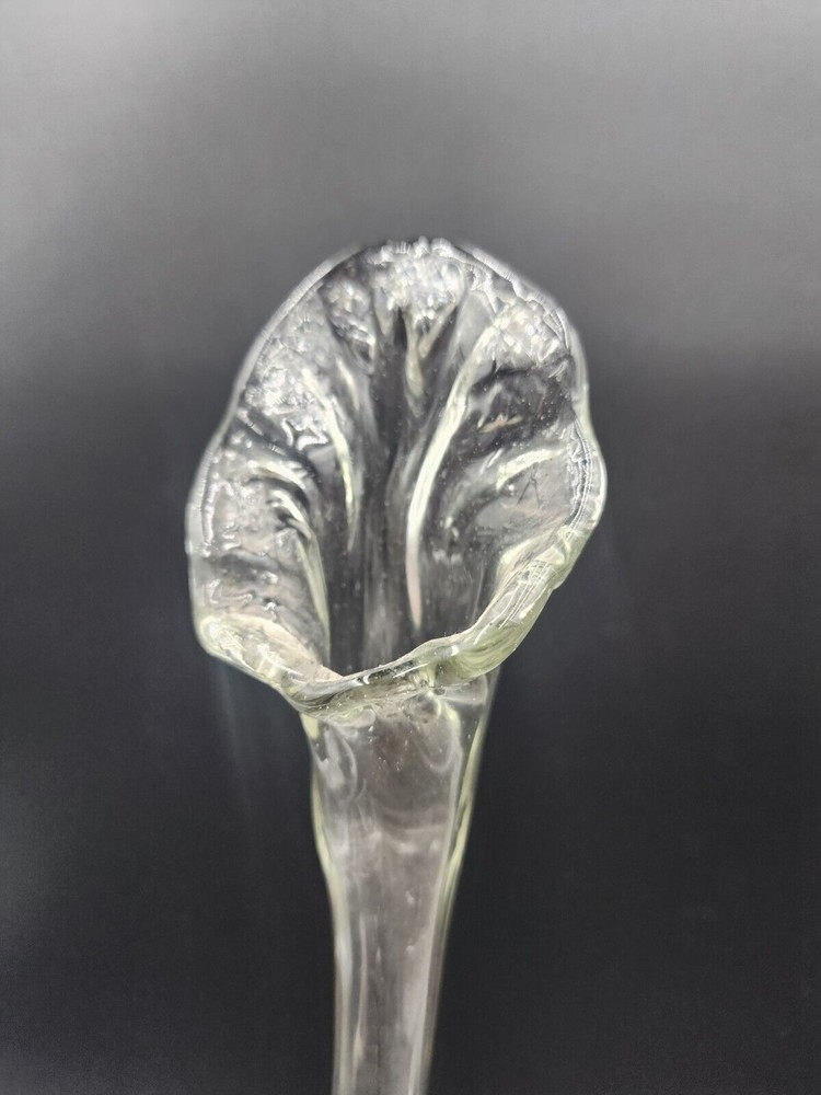 Clear Hand Made Double Sided headed vase Two Necks