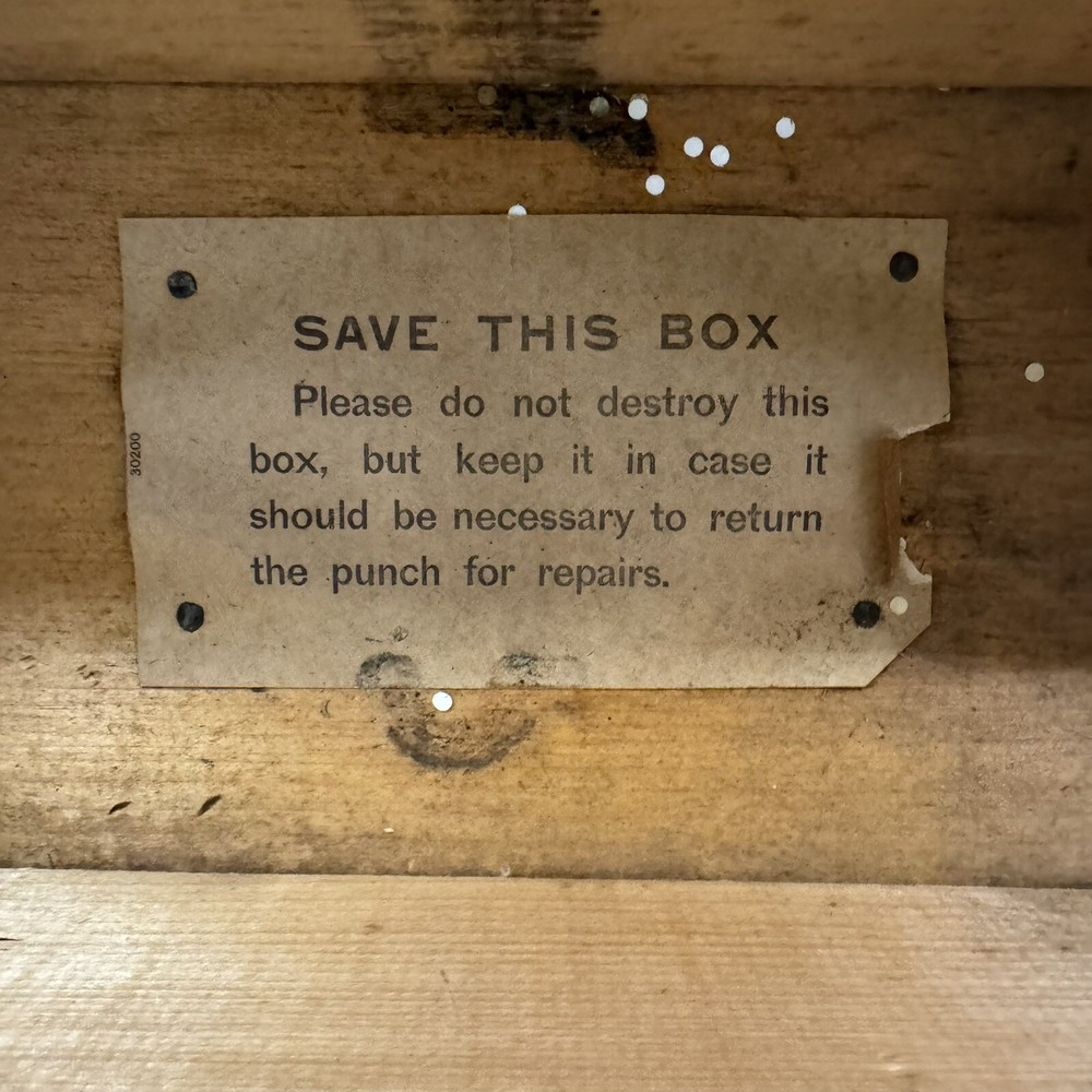 Antique Computer Tabulating Machine Co 1901 Frederick Hart & Co Herman Hollerith