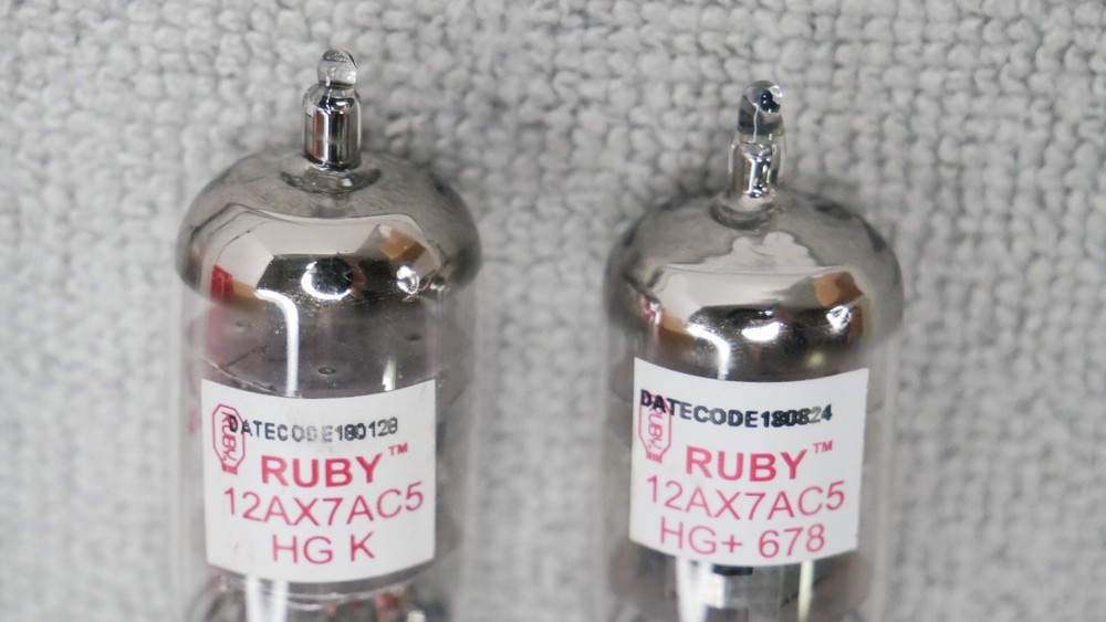 12AX7 AC5 HG HIGH GAIN ECC83 RUBY TEST EXCELLENT AS PICTURED NOS+