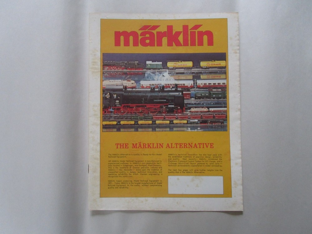 1981 Marklin Train Catalogs, 81 New Items, OH, Z, I