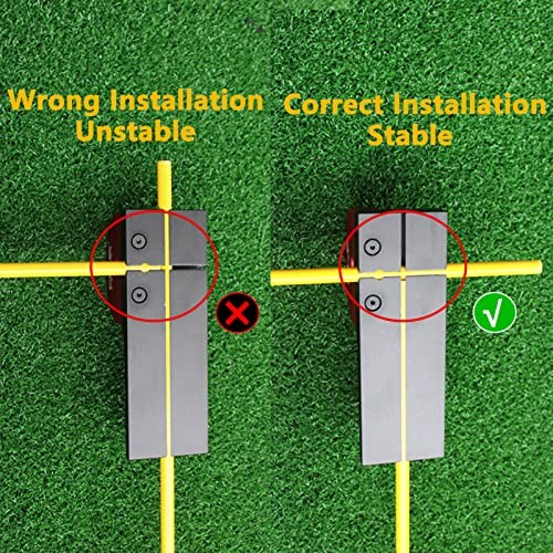 Golf Swing Trainer with 3 Alignment Sticks Portable Golf Training Aid with