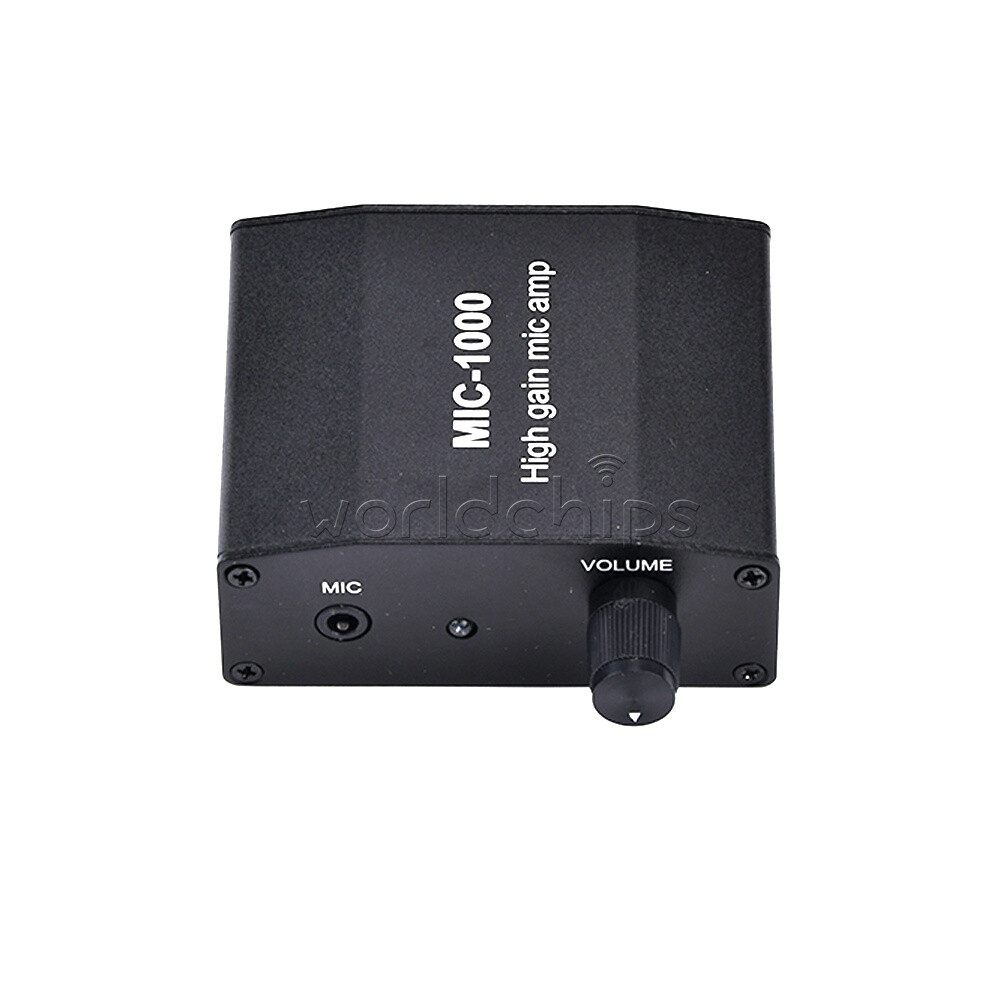 Microphone Amplifier Mic Audio Amp High Gain 1000 Times Amplification Accessory