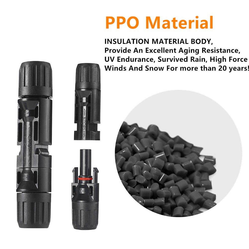 24 PCS Waterproof Solar Connectors Solar Panel Wire Joiners Crimper Plier Set