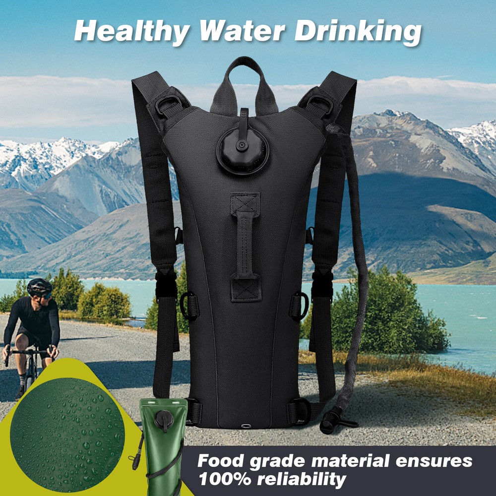 3L Hydration Backpack US - Water Bladder Hiking Camping Tactical Molle Daypack
