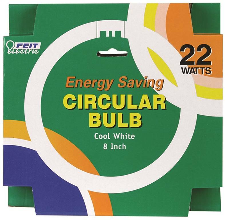 NEW FEIT FC8T9/CW 8" CIRCULAR FLUORESCENT LIGHT BULB 22 W COOL WHITE